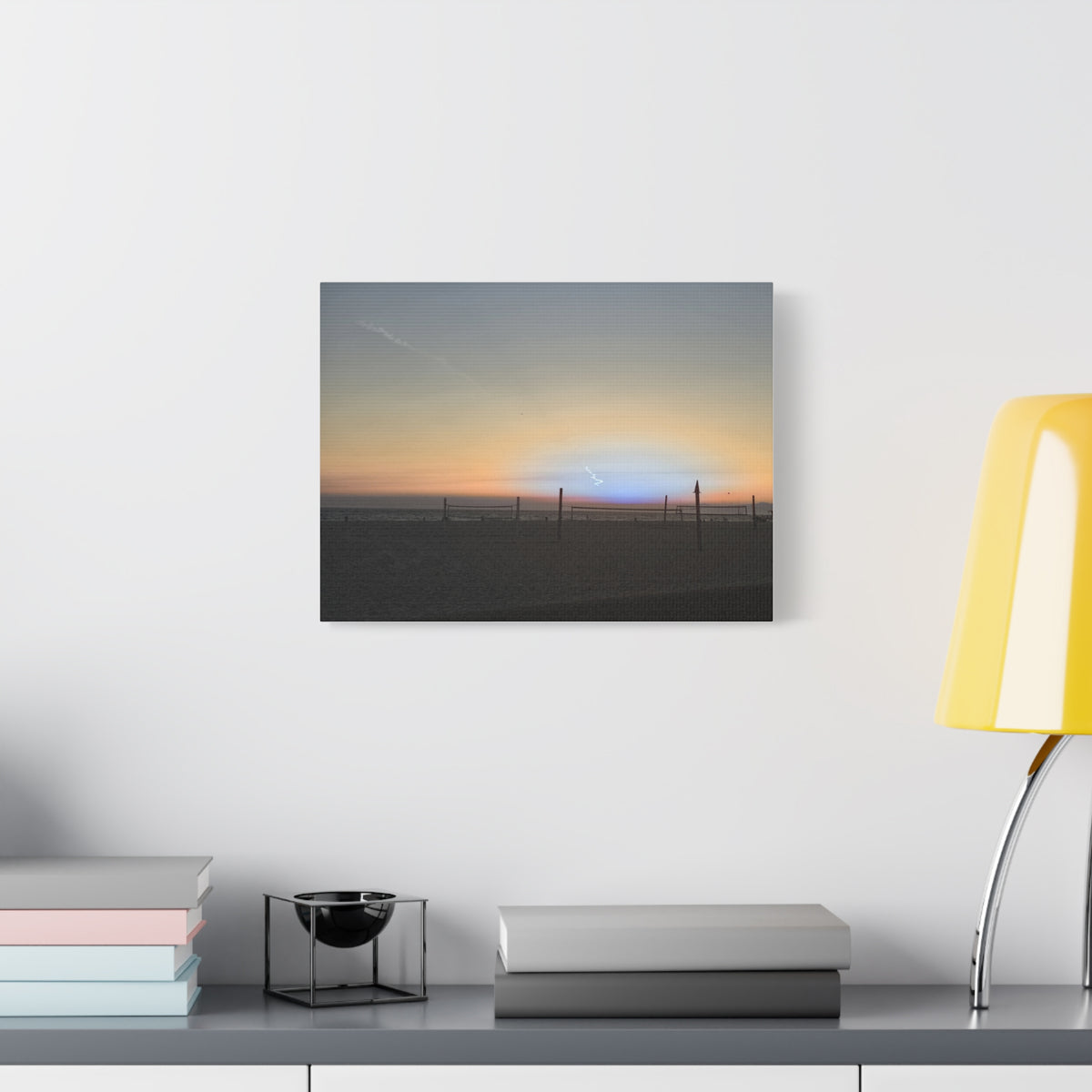 Rare Blue Flash After Beach Volleyball Canvas Print