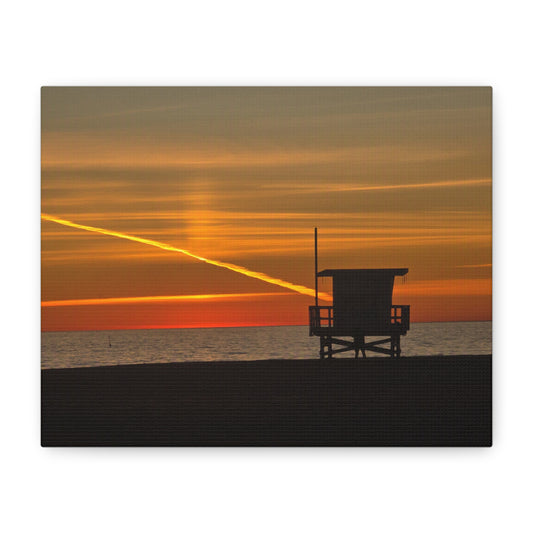 Thankful Sunset Beach Canvas Print
