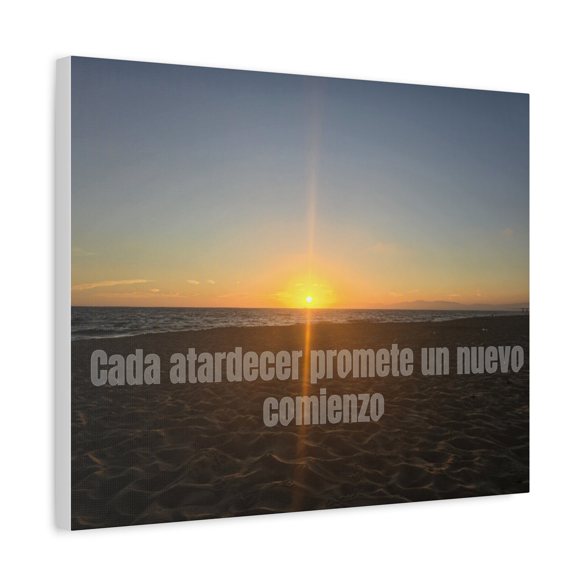 Cada Atardecer Promete un Nuevo Comienzo Canvas Print