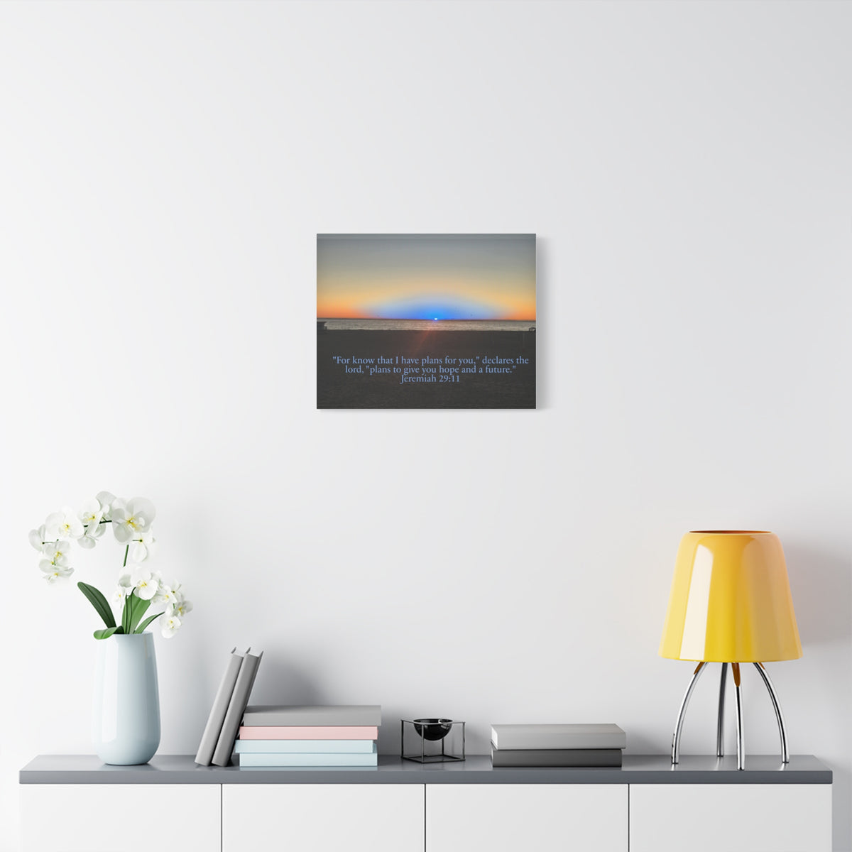 Jeremiah 29:11 Rare Blue Flash Canvas Print