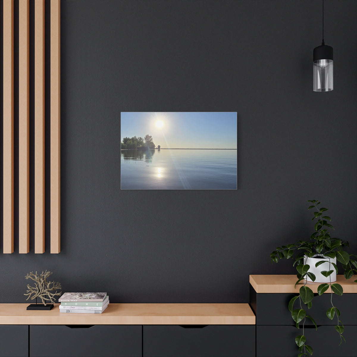 Morning Waterfront View Canvas Print