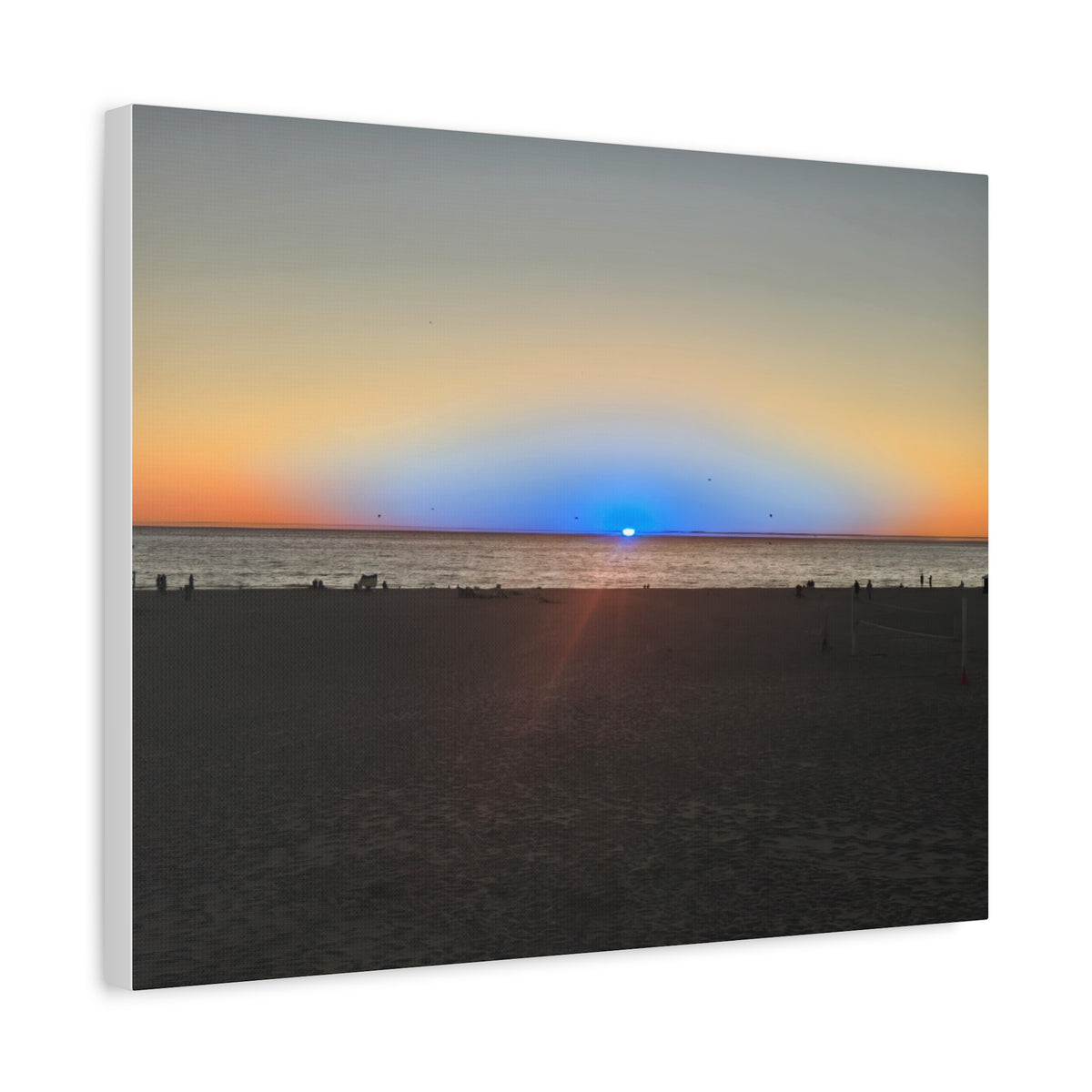Rare Blue Flash Gallery Sunset Canvas Print