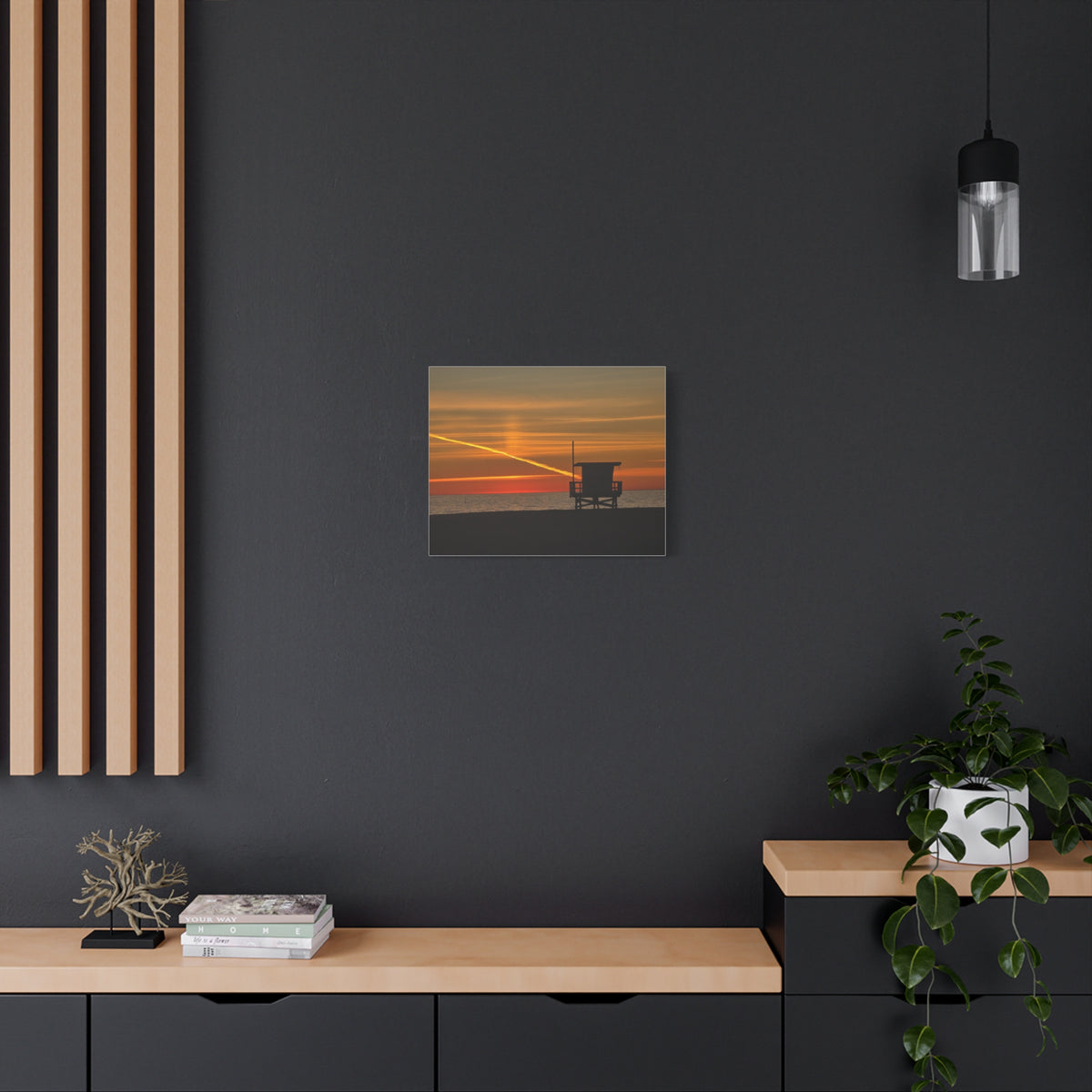 Thankful Sunset Beach Canvas Print