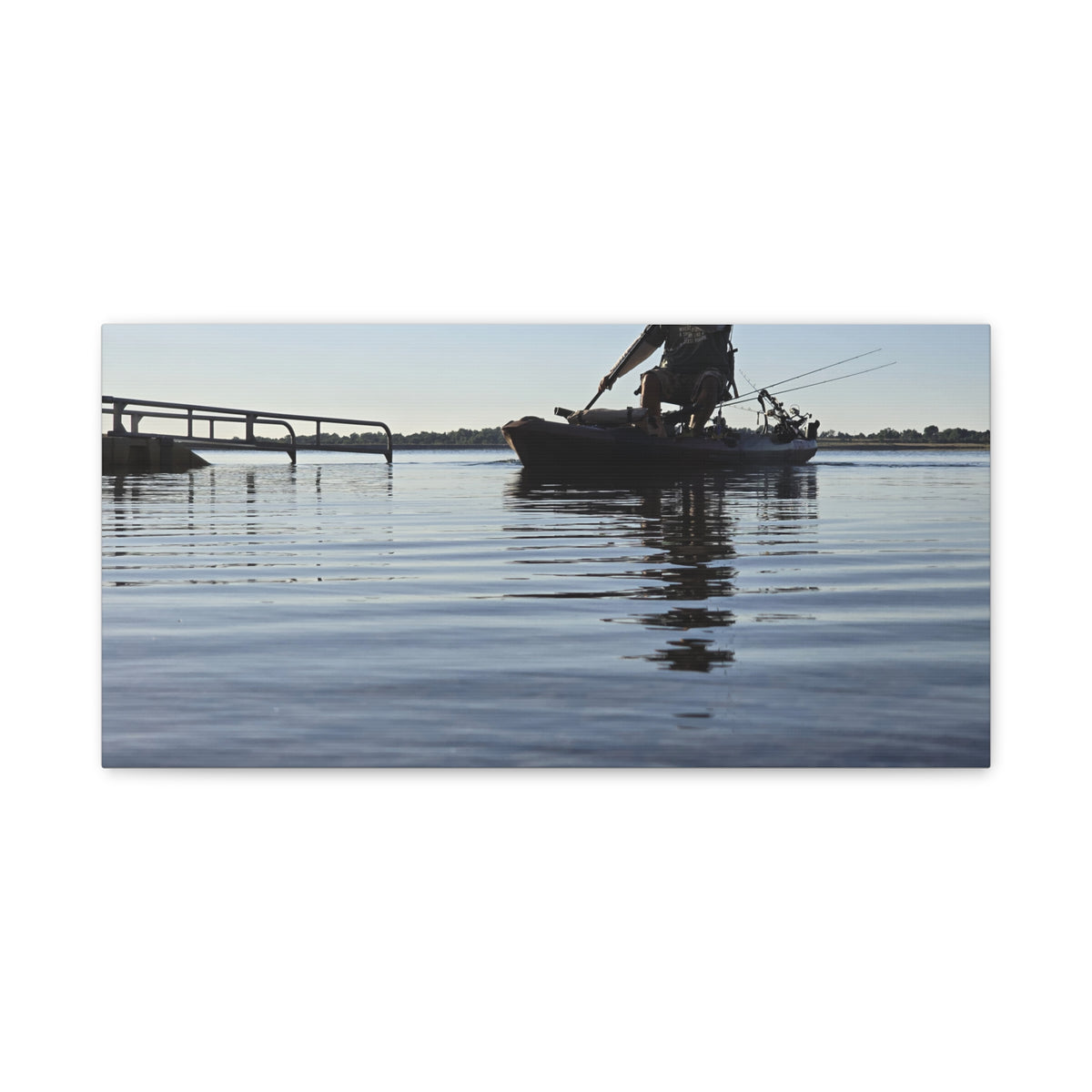 Nothing Beats Fishing Water View Canvas Print
