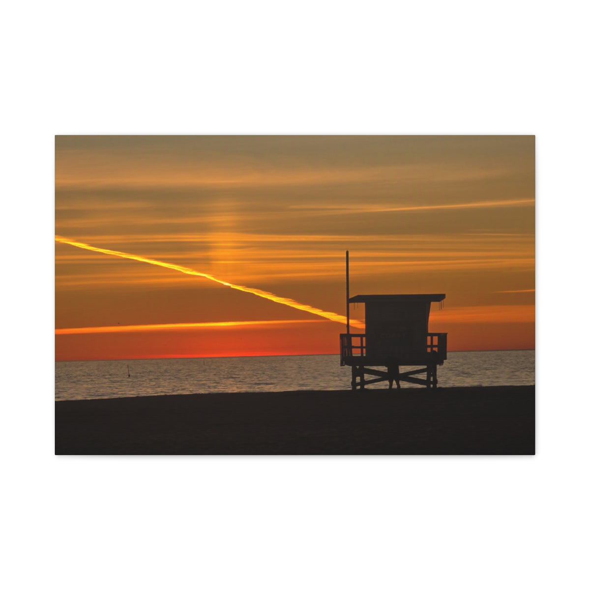 Thankful Sunset Beach Canvas Print