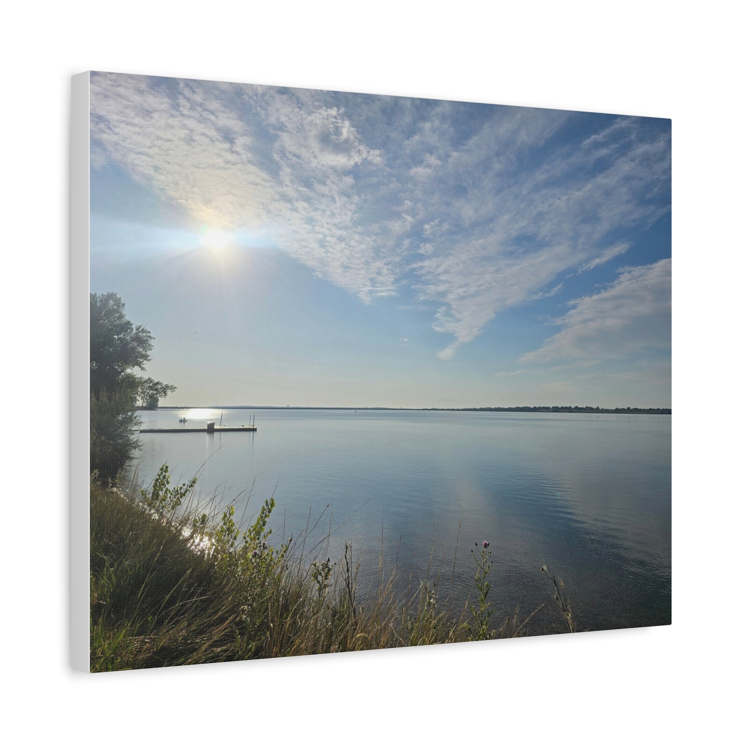Calm Shore Front Day Matte Canvas, Stretched, 1.25"