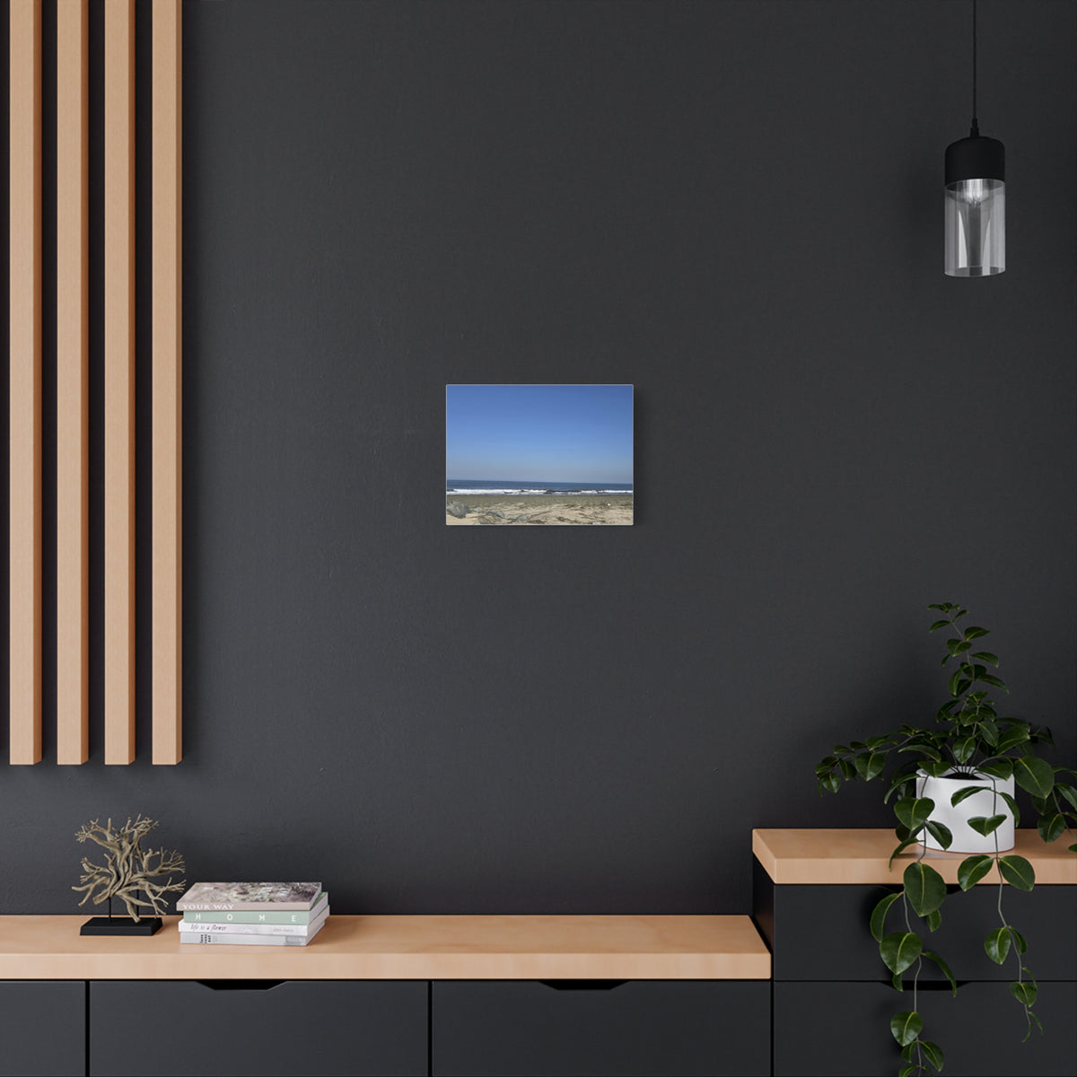 Peaceful Beach Sunset Canvas Print