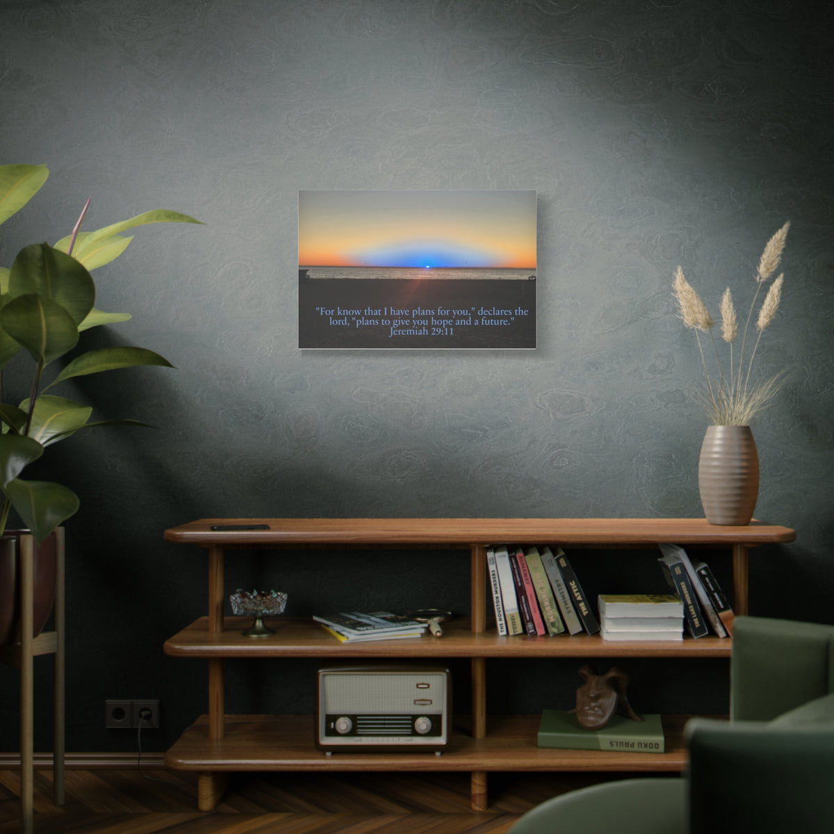Jeremiah 29:11 Rare Blue Flash Canvas Print