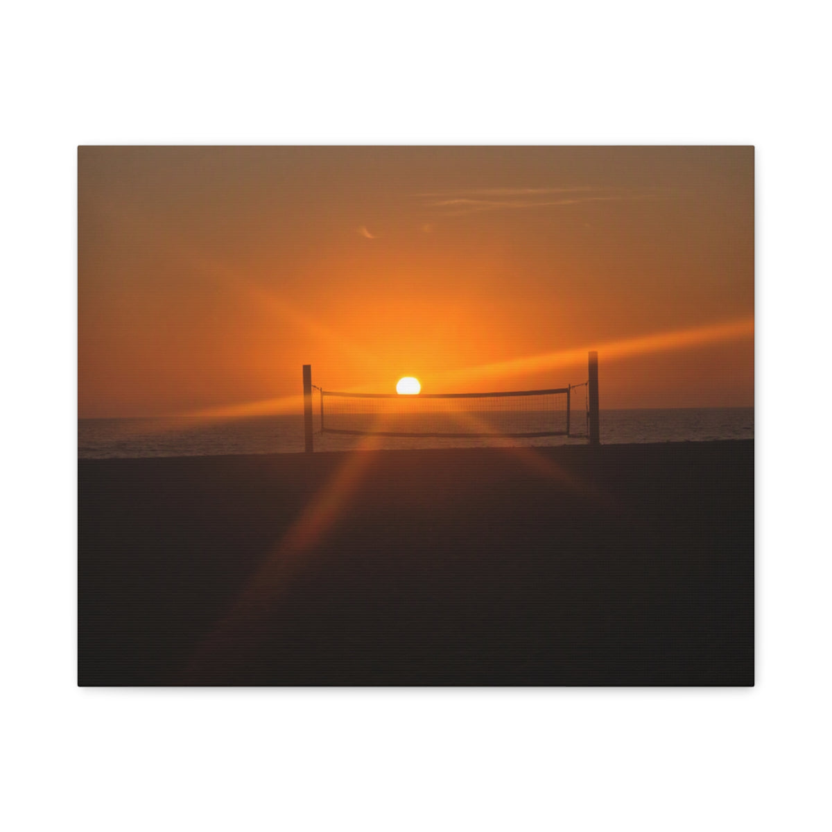 Beachfront Sunset Canvas Print
