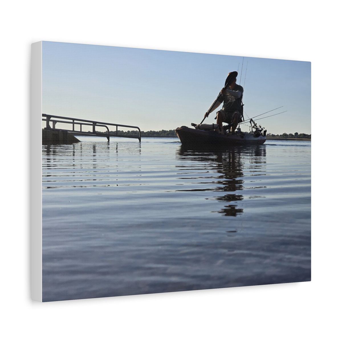 Nothing Beats Fishing Water View Canvas Print