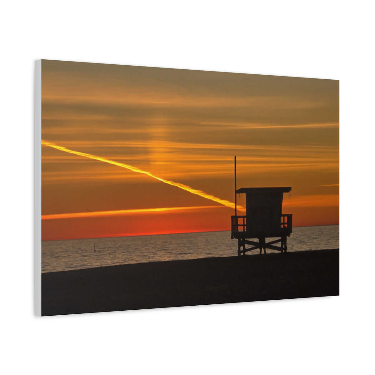 Thankful Sunset Beach Canvas Print