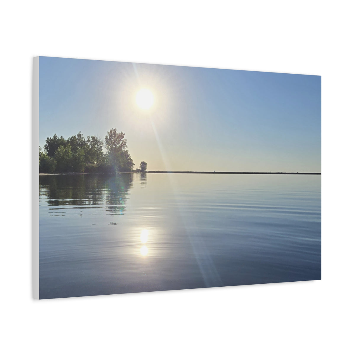 Morning Waterfront View Canvas Print