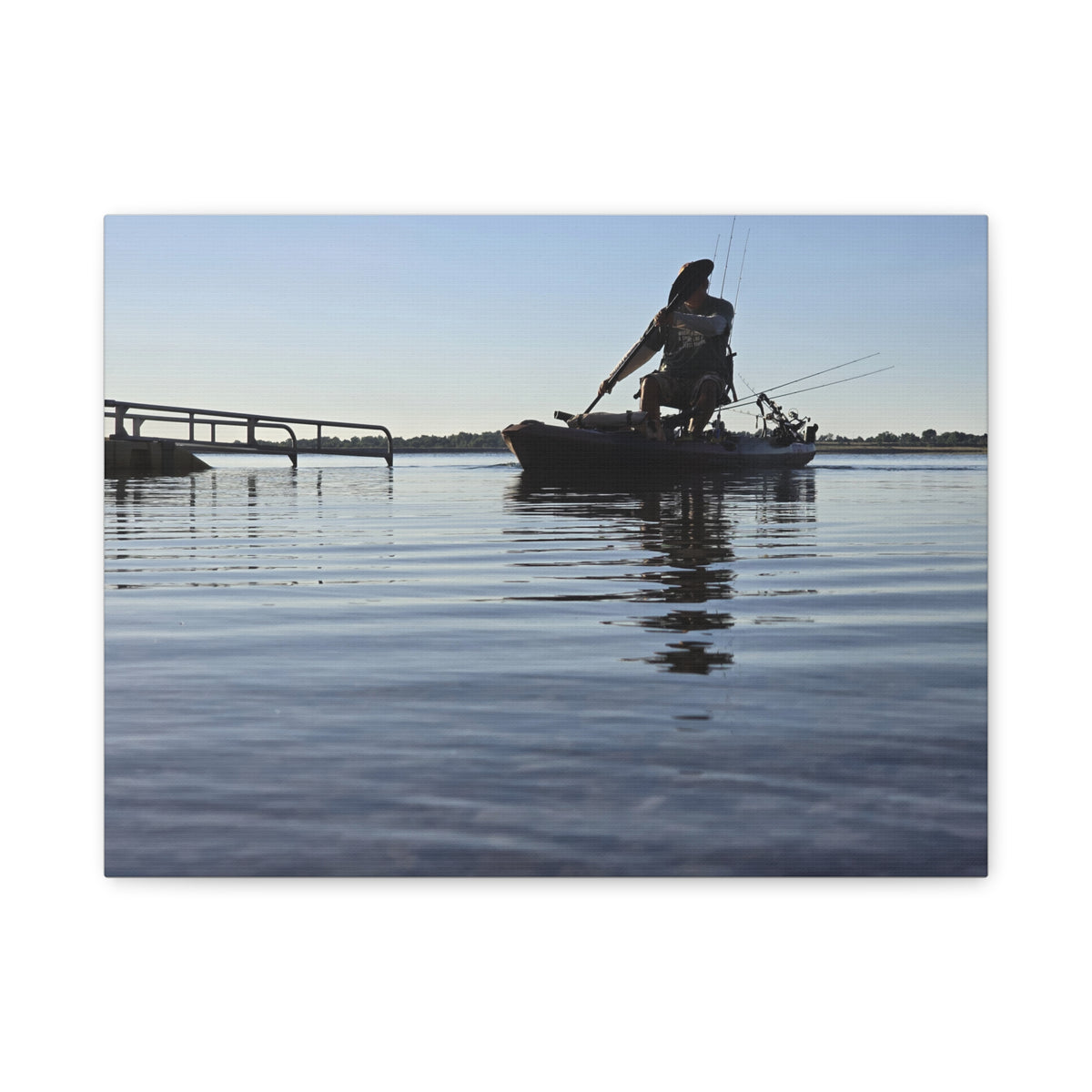 Nothing Beats Fishing Water View Canvas Print