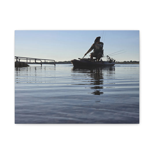 Nothing Beats Fishing Water View Canvas Print