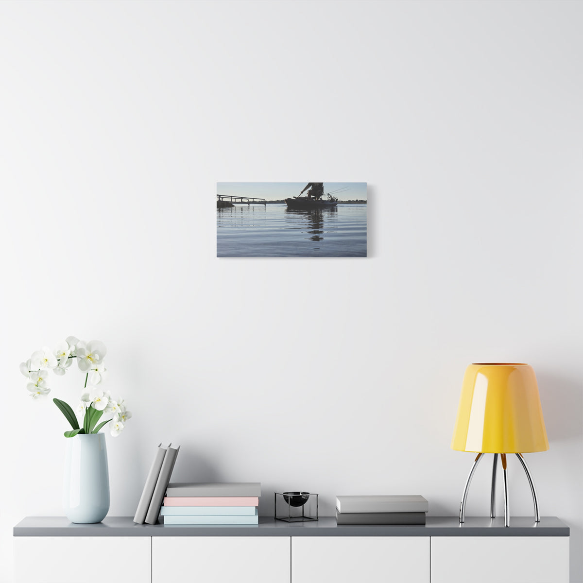 Nothing Beats Fishing Water View Canvas Print