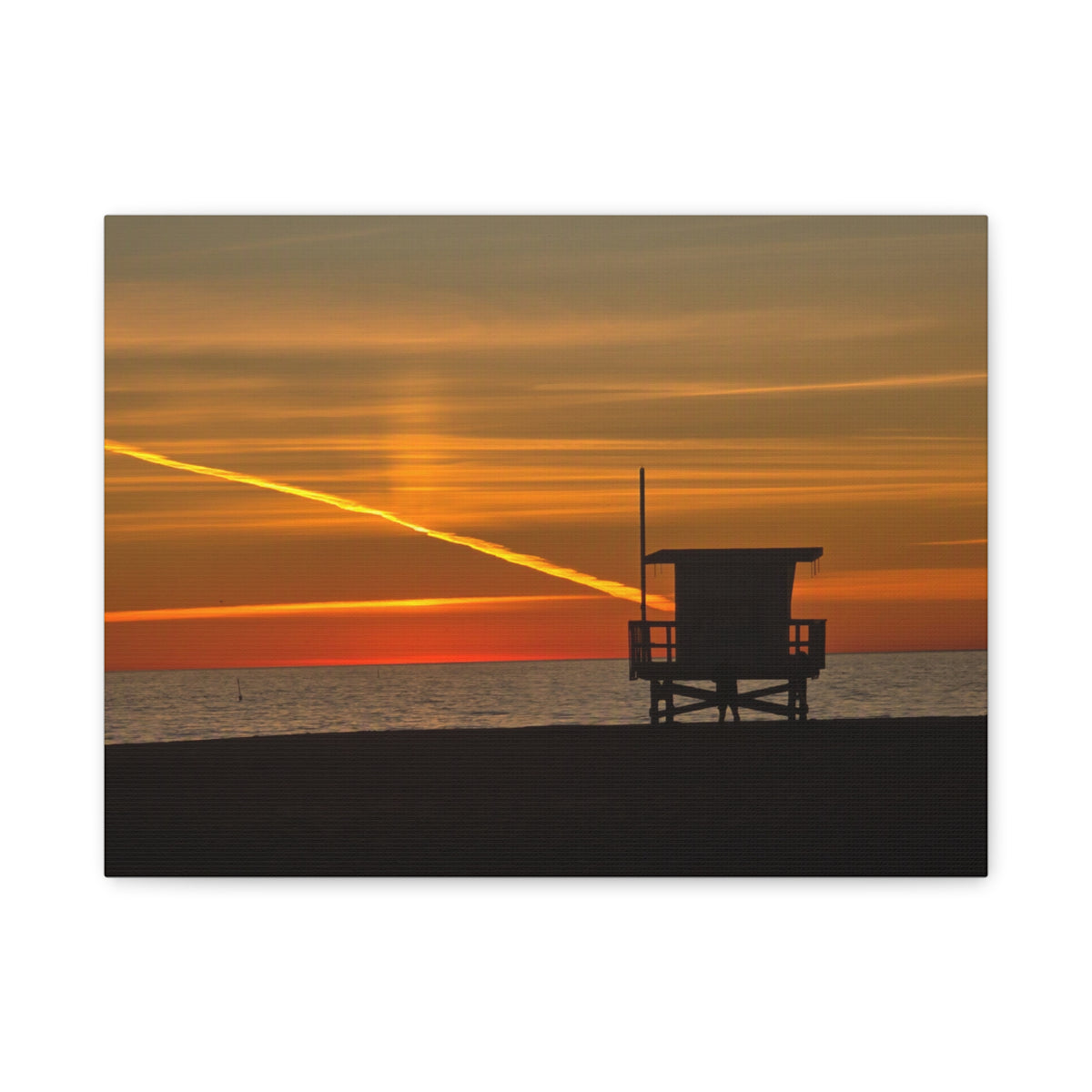 Thankful Sunset Beach Canvas Print