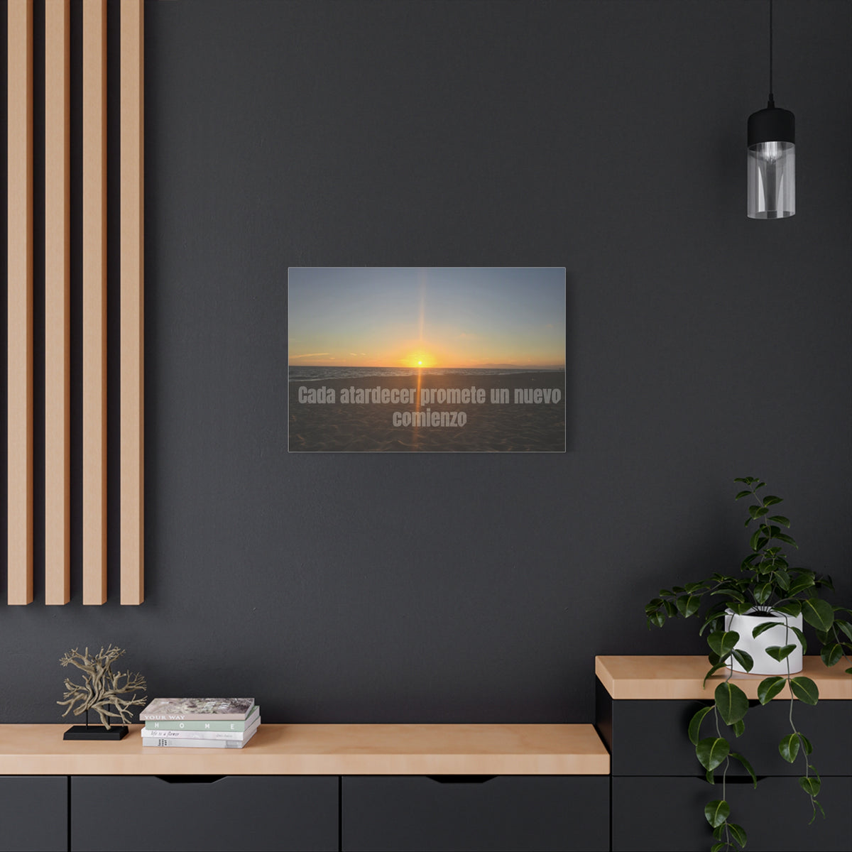 Cada Atardecer Promete un Nuevo Comienzo Canvas Print